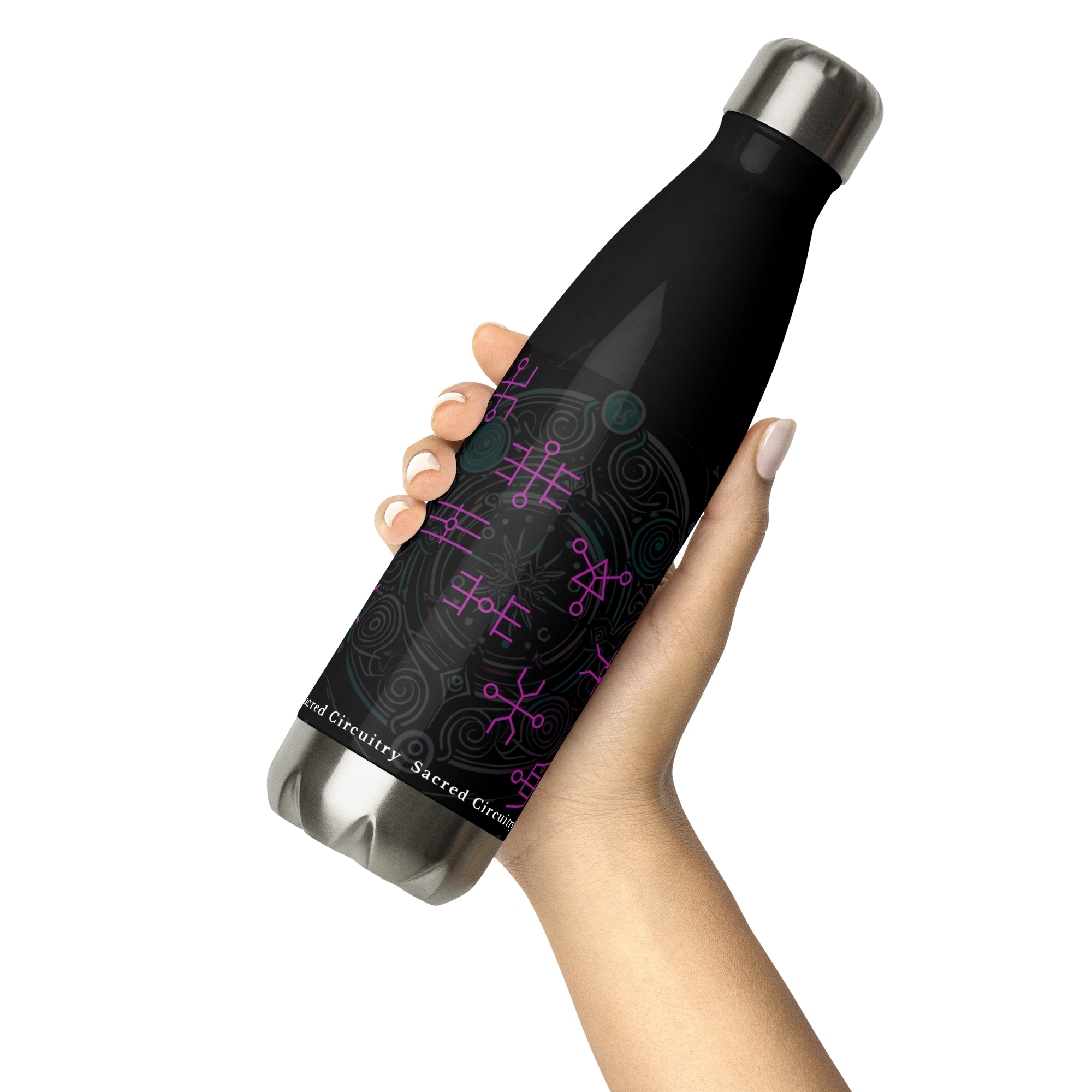The Stainless Steel Sacred Circuitry Water Bottle (17 oz)